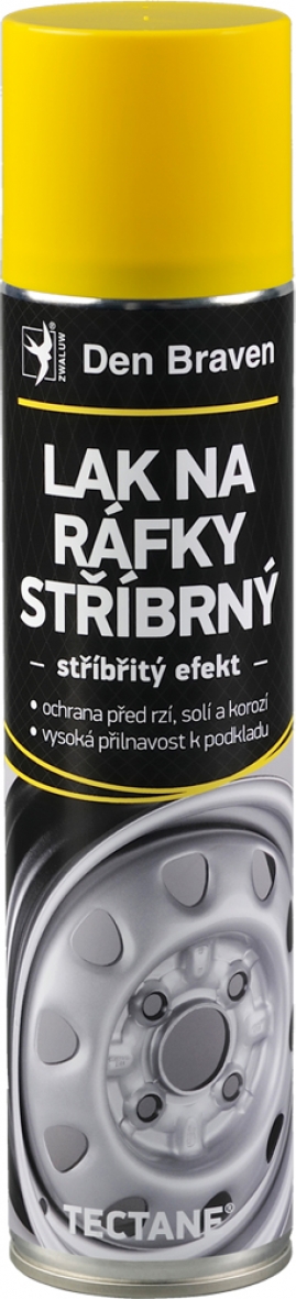 TECTANE Lak na ráfiky strieborný 400ml superlesk 