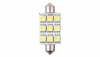 4CARS LED ŽIAROVKA 9LED 12V FESTOON 5050SMD T11X44MM