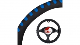 4CARS Poťah volantu penový 37-39 čierno-modrý