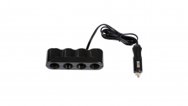 4CARS Rozdeľovač zapaľovača 4-vstupy 12,24V/5A