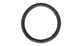 4CARS POŤAH VOLANTU 37-39CM pravá koža sivý