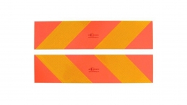 4CARS Reflexná tabuľa nákladné auto (hliník) 565 x 132mm Trieda reflexnosti 3, set 2ks  ECE70.01 TUV