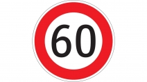 4CARS Samolepiaca značka rýchlosti 60 s priemerom ...
