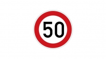4CARS Samolepiaca značka rýchlosti 50 s priemerom ...