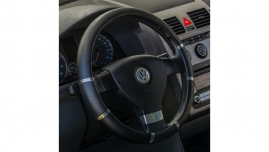 4CARS POŤAH VOLANTU 37-39CM čierny masážny