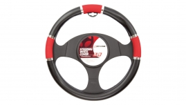 4CARS POŤAH VOLANTU 37-39CM čierno-červený