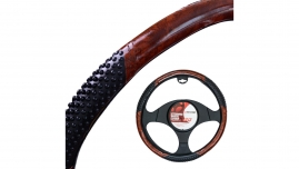 4CARS POŤAH VOLANTU 37-39CM imitácia dreva